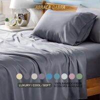 ◈ Abraca Dabra COD 100 Bamboo Fiber Fitted Bedsheet Luxury Silk Cooling Feel Bed sheet Super Soft Silky Smooth Mattress Protector Single Queen King Size