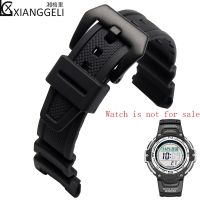 accessories for CASIO SGW-100-1V black silicone rubber mens outdoor sports waterproof watch band