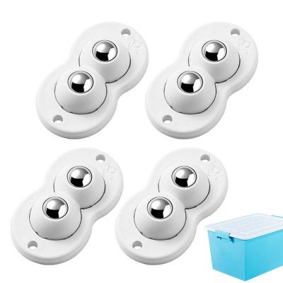 Universal Pulley | 360 Degree Rotation Small Castor Wheels | 4pcs Mini Swivel Casters Wheels for Storage Box Case Cabinet Trash Furniture Protectors