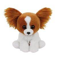 หมวกสวม Ty แท้15ซม. Blaft Hond Bruizige Grote Oren Leuke Kawaii Papillon Hond Gevulde Pluche ตุ๊กตา Stitch Kids Toys Geef Geschenken