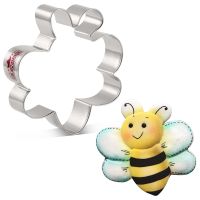 KENIAO Bee Cookie Cutter - 9.7 CM - Biscuit Fondant Bread Sandwich Baking Mold - Stainless Steel