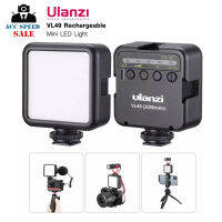 ULANZI VL49 สีดำ Mini LED Video Light ไฟ LED ขนาดพกพา มาพร้อมแบตเตอรี่ในตัว ขนาด 2000 mAh