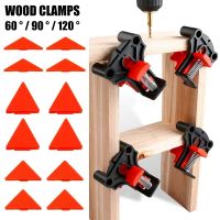 4pcs Wood Angle Clamps 60/90/120 Degrees Woodworking Corner ClampRight Clips DIY Fixture Hand Tool Set for TaperT JointsPlate