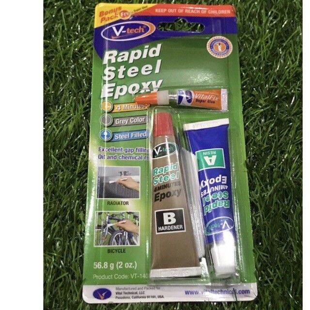 Original Malaysia Stock gam campur 2 tan rapid steel epoxy Lazada
