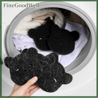 FineGoodWell 2ใน1ที่กำจัดขนสัตว์เลี้ยงรูปร่างหมีเครื่องซักผ้าบอลผ้าที่ใช้ซ้ำได้โซฟาสุนัขแมวฟองน้ำทำความสะอาดขน