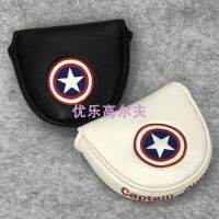 Golf Straight Putter Cover Crystal Material Rod Head Cover Captain America Club Protective Cover Anime Magnetic Cap Cover MALBON¯Taylormade¯Titleist DESCENNTE XXIO High Fashion