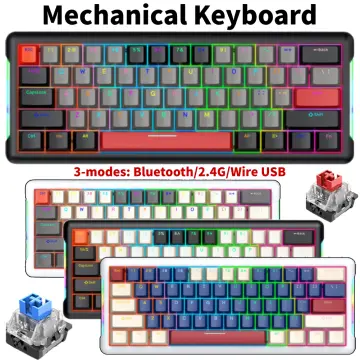 Dierya 60% Mini Gamer Mechanical Keyboard 68/61 Keys Wired Gaming Keyboard  Ergonomics Monochrome Backlit For PC Mac Windows Game shoutuan