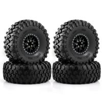 4 Pcs RC Car Wheel RC Car Black Accessories 135mm 2.2inch for 1/8 1/10 RC Crawler Car Axial SCX10 Wraith RR10 Capra TRX4