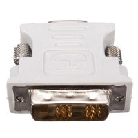 Acxel 1ชิ้น DVI-D 18 + 1Pin Dual Link ตัวผู้ไปเป็น VGA 15พินปลั๊กอะแดปเตอร์สำหรับพีซีแล็ปท็อป