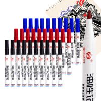 8pcs/Set Oily Marker Pen High-Capacity Thick Head Waterproof Office Learning Student Painting Card Writing Festival Multipurpose