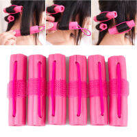 CRIMPING irons 6ชิ้นดอกไม้ประเภท Soft Curler Sleep Magic ฟองน้ำ Curler DIY ทรงผมออกแบบ Twist ช่างทำผมชุดเครื่องมือช่าง