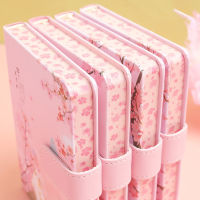 Japanese Sakura Creative Magnetic Buckle Hand Book Cute Notebook Thickened Diary Notebook Travel Journal Office School Supplies