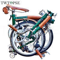 Twtopse หนังแฮนด์เมดจักรยานกรอบที่ครอบเข้ากันได้กับ Brompton พับกรอบจักรยานกรณีอังกฤษธงด้วยเชือกขี้ผึ้งความหนา 1.8-2 มิลลิเมตร