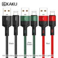 สายชาร์จUSB KAKU KSC-458  ชาร์จเร็ว3.2A รุ่นใหม่ปี 2021 สายผ้า แข็งแรง ของแท้ 100% KSC-458 JINTENG aluminum alloy fast c