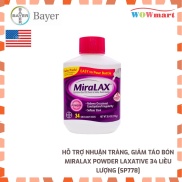 Hỗ trợ nhuận tràng, giảm táo bón MiraLAX Powder Laxative 34 liều lượng
