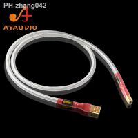 ATAUDIO Silver-plated QED Hifi usb Cable High Quality Type A to B DAC Data USB Cable