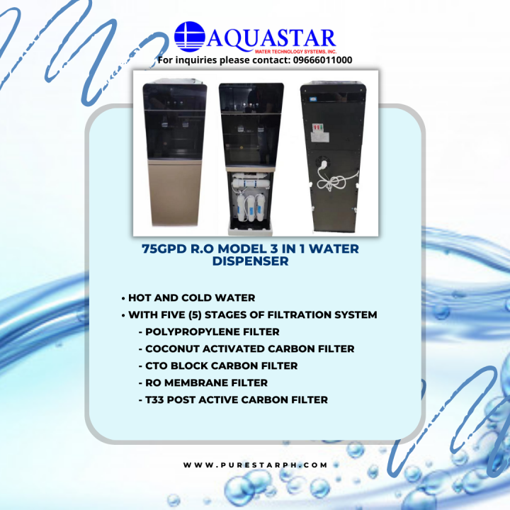 75GPD RO builtin Hot & Cold Dispenser Lazada PH