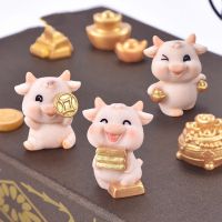 Miniature Lucky Cow Garden Ornament DIY Home Decoration Dollhouse Decorations