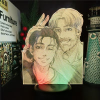 3D Light Anime Attack On Titans Figure Eren Jaeger Zeke Jaeger LED Night Light Colorful Desk Table Decor Lamp Manga Gift For Kid