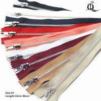 10cm-20cm 10pcs Close-End Metal Zippers With Pearl Slider  Multi-color #5 Zippers For DIY Sewing 9 Colors Available Door Hardware Locks Fabric Materia