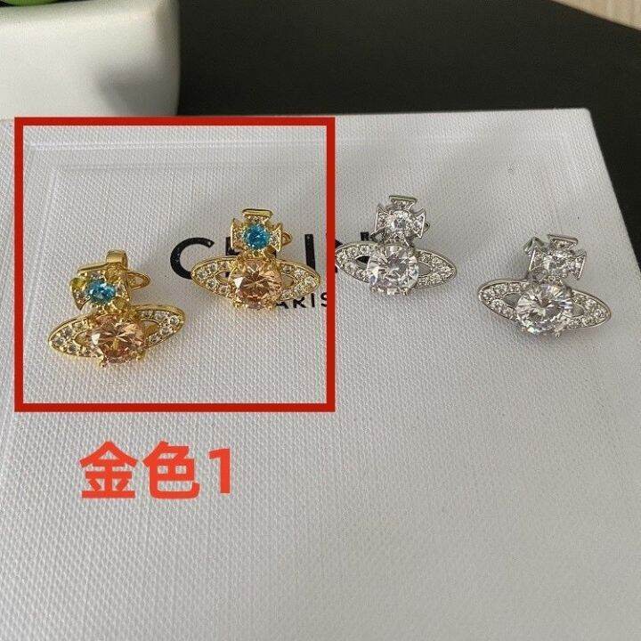 westwood-vivian-empress-dowager-saturn-full-diamond-stud-earrings-female-internet-celebrity-simple-design-earrings-retro-hong-kong-style-rhinestone-diamonds-2023-importedth