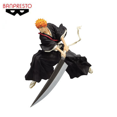 ของแท้ Bandai Banpresto 13ซม. Kurosaki Ichigo BLEACH Soul Enter รุ่นสะสมอะนิเมะ Action Figure ของเล่นของขวัญ