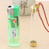 Nepal transparent bottle long transparent hollow gawu box mens and womens can open relic baby hair cinnabar FW9L