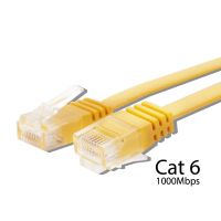 ✗♈✣ Flat Cat 6 Ethernet Cable - Faster Than Cat5e/Cat5 Flat Internet Network LAN Patch Cord Cat6 RJ45 Wires for Router Modem