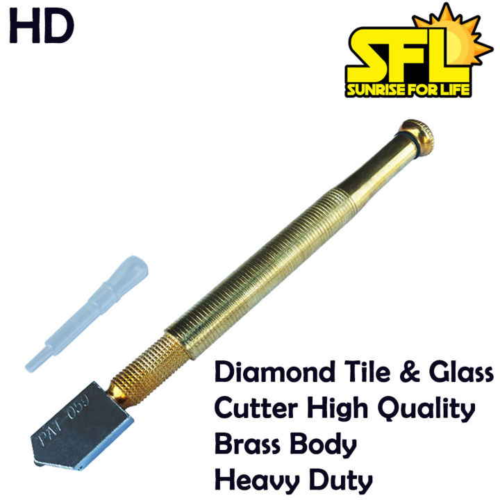 Glass Cutter Tile Cutter Diamond Heavy Duty Brass Handle 1pc I SFL ...