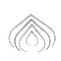 Profession 4" 8" 10" 12" Length Bent-leg Stainless Steel Caliper Clay Sculpture Ceramic Measuring Pottery Tools