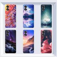 สำหรับ Oppo A38 4G รูปแบบที่ได้วาดไว้บางเฉียบ TPU นุ่มซิลิโคนเคสครอบโทรศัพท์