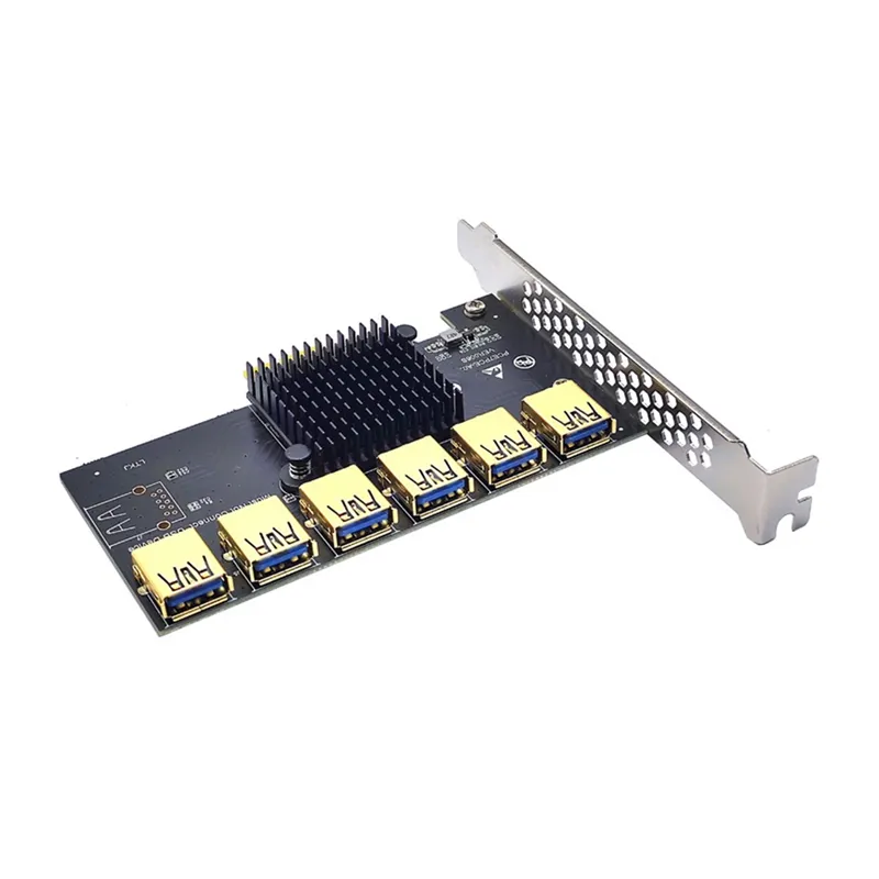 US$ 11.67 - WBTUO Riser Card PCI-E USB 3.0 PCIe Port Multiplier Card PCI  express PCIe 1 to 4 PCI-E to PCI-E for BTC Miner - m.