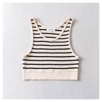 Summer knit vest crop top