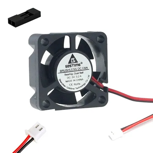 2pcs Black 5v/12v/24v 30*30*10mm 3010 Dual Ball Bearing Brushless Dc