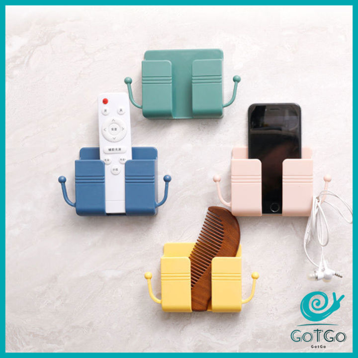 gotgo-ที่วางรีโมท-ที่วางรีโมทคอนโทรล-แปะผนัง-ไม่ต้องเจาะ-เหนียวแน่น-สวยงาม-กล่องเก็บรีโมท-ติดผนัง-กล่องเก็บรีโมท-remote-holder-มีสินค้าพร้อมส่ง