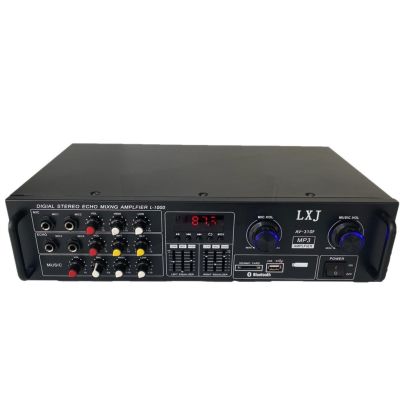 LXJ ครื่องแอมป์ขยายเสียง2000W P. M. P. Oมี BLUETOOTH/ USB/SD/MP3 คาราโอเกะ เพาเวอร์มิกเซอร์ USB MP3 SD CARD LXJ รุ่น AV-3022