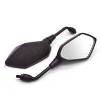 Quality Motorcycle Side Mirror Carbon Fiber White Glass Rearview Mirrors For YAMAHA fjr1300 fz1 fz600 trx850 fzr400 fazer xjr400