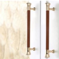 【CW】 Handles Hardware Drawer Knob Wardrobe Closet Door Pull Luxury Leather Cabinet Handle