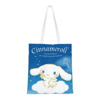 ถุงผ้าฝ้ายชอปปิ้งถุง Tas Jinjing Kanvas Cinnamoroll ง่วงนอนกระเป๋าชายหาด Kado Ulang Tahun | ถุงช้อปปิ้งนำมาใช้ใหม่ในครัวกระเป๋าหนังสือ