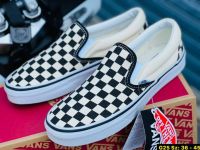 รองเท้าVANS CLASSIC SLIP-ON CHECKERBOARD SIZE.36-44 รองเท้าผ้าใบแวนส์ รองเท้าลำลอง รองเท้าตารางขาวดำ รองเท้าสวมแบบ รองเท้าใส่ทำงาน (สินค้าพร้อมส่ง)