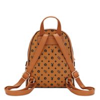 Playboy Bunny Ladies Monogram Backpack BTL 8343 Multi Color