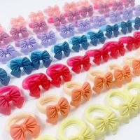 ♛❣✕ 10pcs/bag 2cm Bow Girls Scrunchie Elastic Hair Bands Kids Baby Rubber Headband Decorations Ties Gum For Mini Hair Accessories