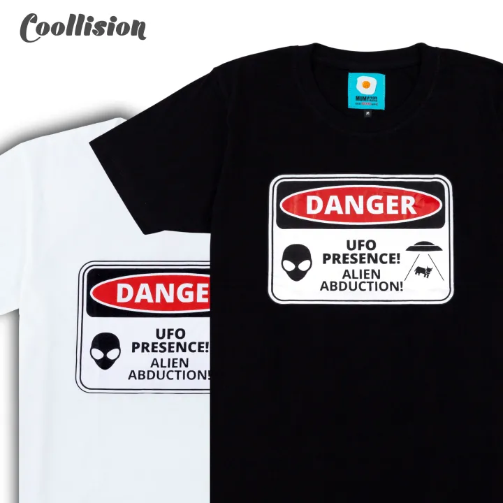 coollision-เสื้อยืดสกรีนลาย-ระวังมนุษย์ต่างดาวจับตัวนะ-เสื้อสกรีนunisex