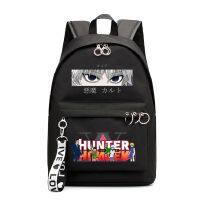 [Qinqin clothing]กระเป๋าเป้สะพายหลังโรงเรียนหญิง Hunter X Hunter Killua Eyes Killua HxH กระเป๋านักเรียนอะนิเมะญี่ปุ่น Harajuku Bookbag สำหรับเด็กผู้หญิงกระเป๋าเป้สะพายหลัง Femme