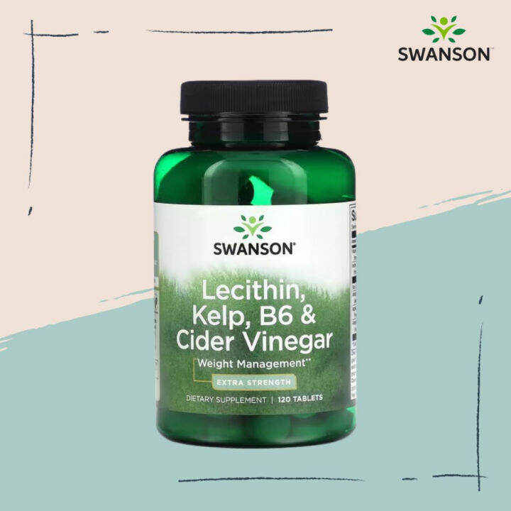 Swanson Ph Swanson, Lecithin, Kelp, B6 & Cider Vinegar, Extra