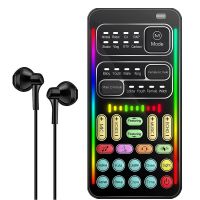 Voice Changer Handheld Microphone Voice Changer with Sound Multifunctional Effects Machine for Phone/Xbox/Switch (I900)