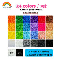 Yantjouet 2.6mm Yant Beads 24 colorset Black White for Kid Hama Perler Bead Diy Puzzles High Quality Handmade Gift children Toy