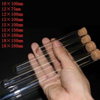 【CW】▥▩☞  12pcs/lot U-shape Glass test tubes with cork stopper for kinds of Labs/schools glassware Length 75/100/150/180mm