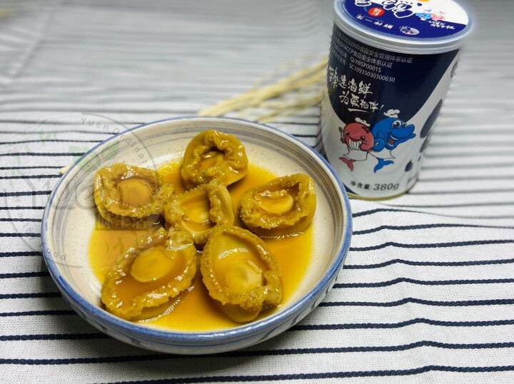 เป๋าฮื้อ 380g 即食鮑魚 380克 Ready to Eat Canned Abalone 380g Lazada.co.th