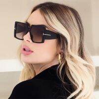 2022 Oversized Square Gradient Sun Glasses Women Luxury Brand Outdoor Design Fashion Large Legs Sunglasses Lunette De Soleil